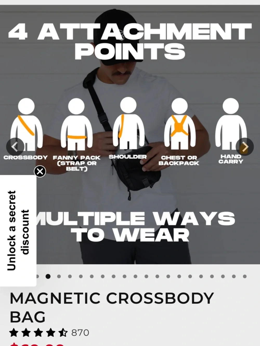 MAGNETIC CROSSBODY BAG - Picture 9 of 10